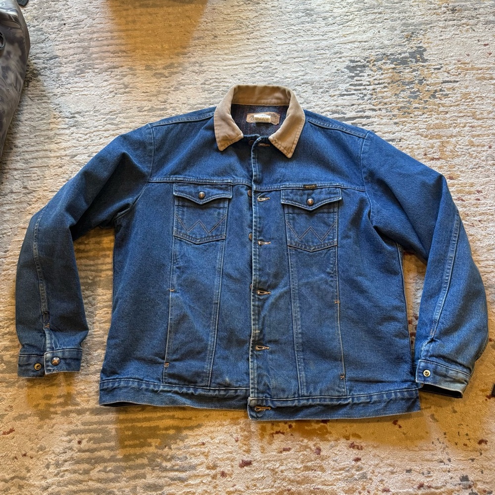 Wrangler Blanket Lined Classic Denim Jacket. 46L